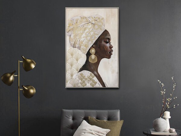 Tableau Éthnique Élégant Doré