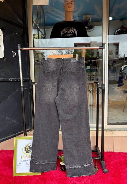 Jeans larges gris foncé