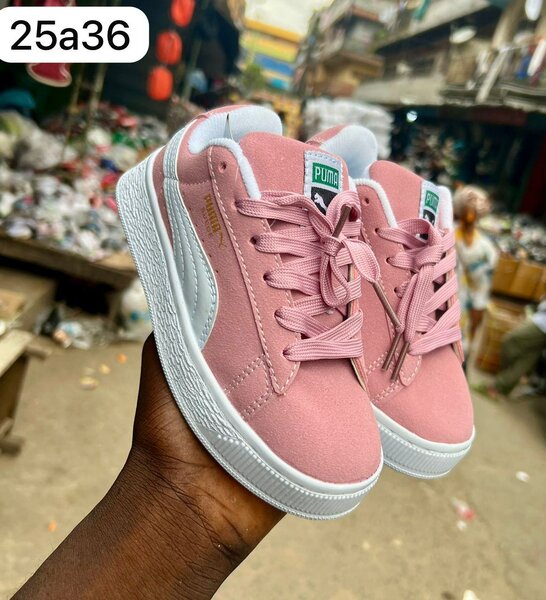 Baskets Enfant Roses Puma