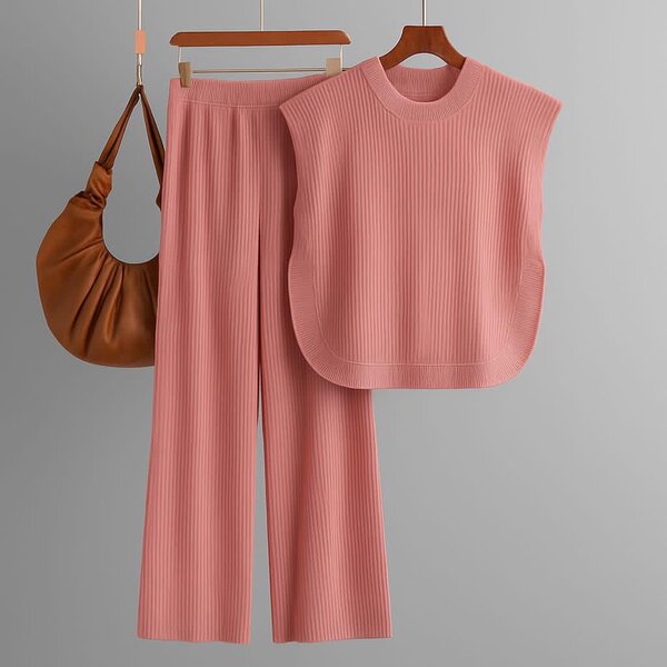 Ensemble confortable tricoté