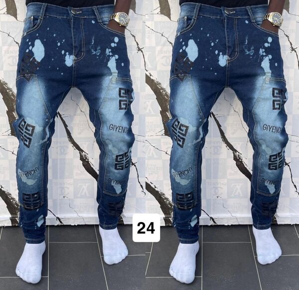 Jean délavé style streetwear