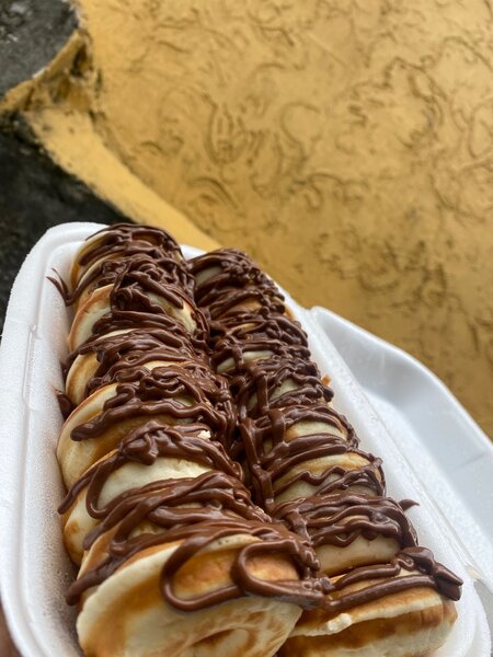 Mini donuts au nutella