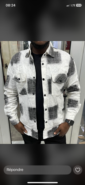 Chemise à carreaux homme