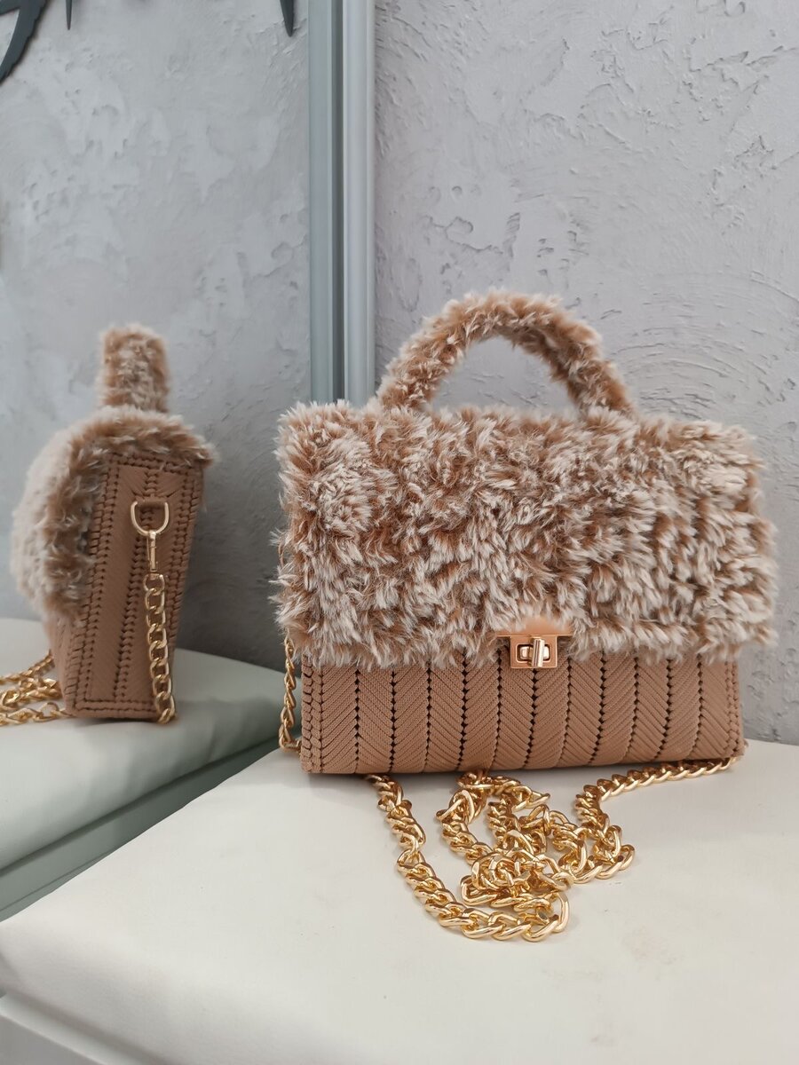 Sac à main tricoté chic