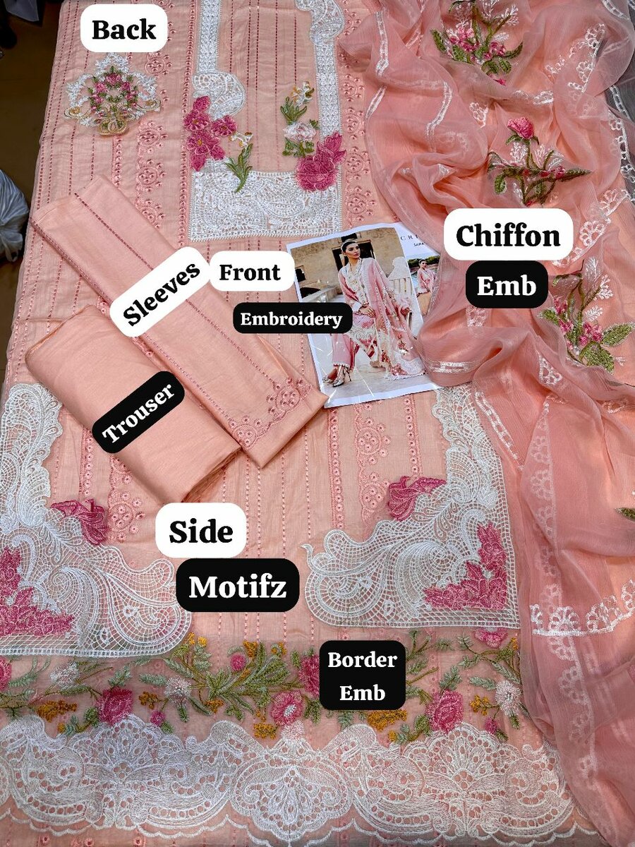3 pcs women's unstitched summer collection