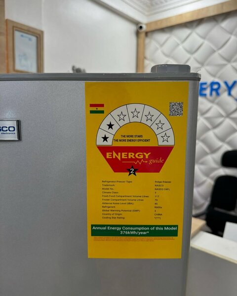 NASCO 196L BOTTOM FREEZER REFRIGERATOR