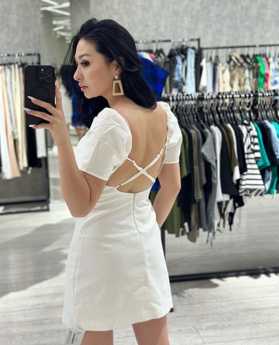 Платье из плотного льна