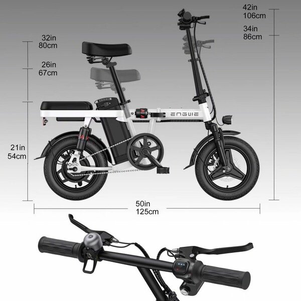 Vélo électrique pliable compact