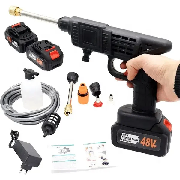 2 batteries high Pressure car washing Gun