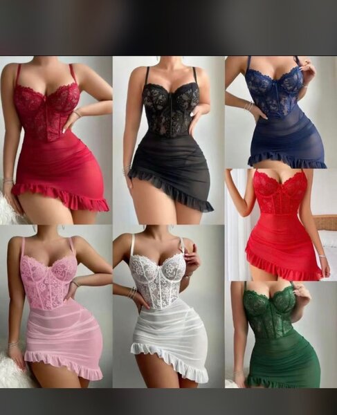 Ensemble lingerie rouge