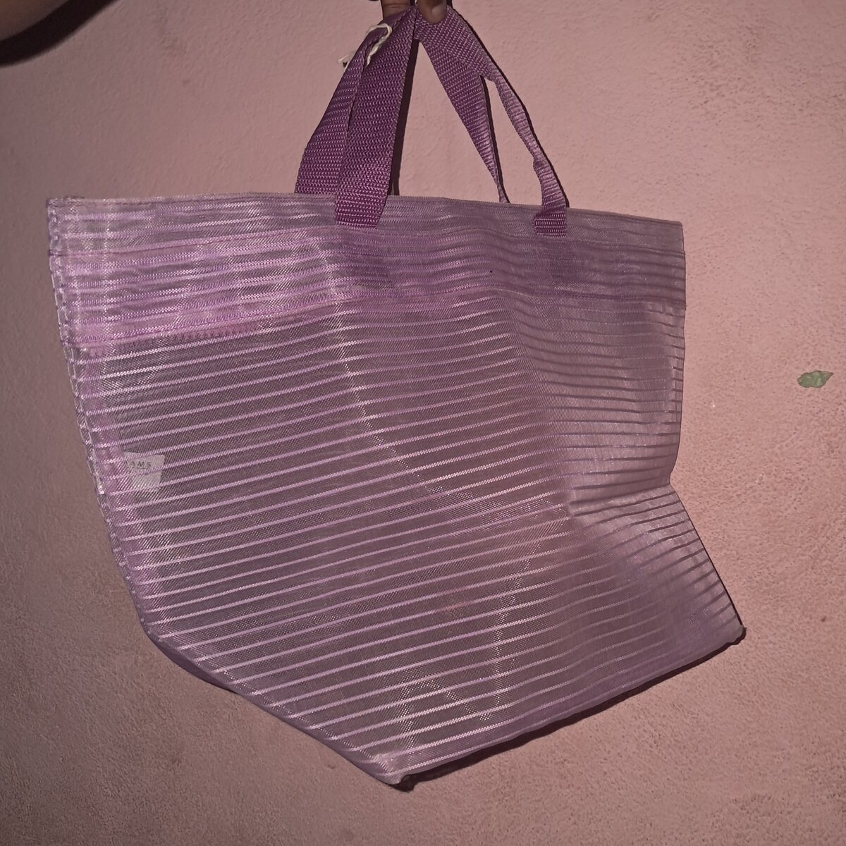 Sac cabas transparent violet