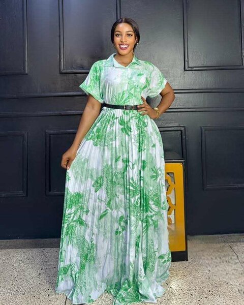 Robe longue fleuri pour femme