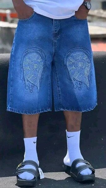 Bermuda en jean décontractée