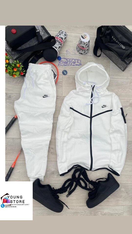 Survêtement Nike blanc pour homme