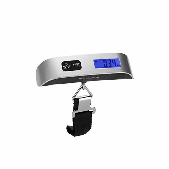 Balance électronique - Portable Jusqu’a 50 Kg - Gris/Noir