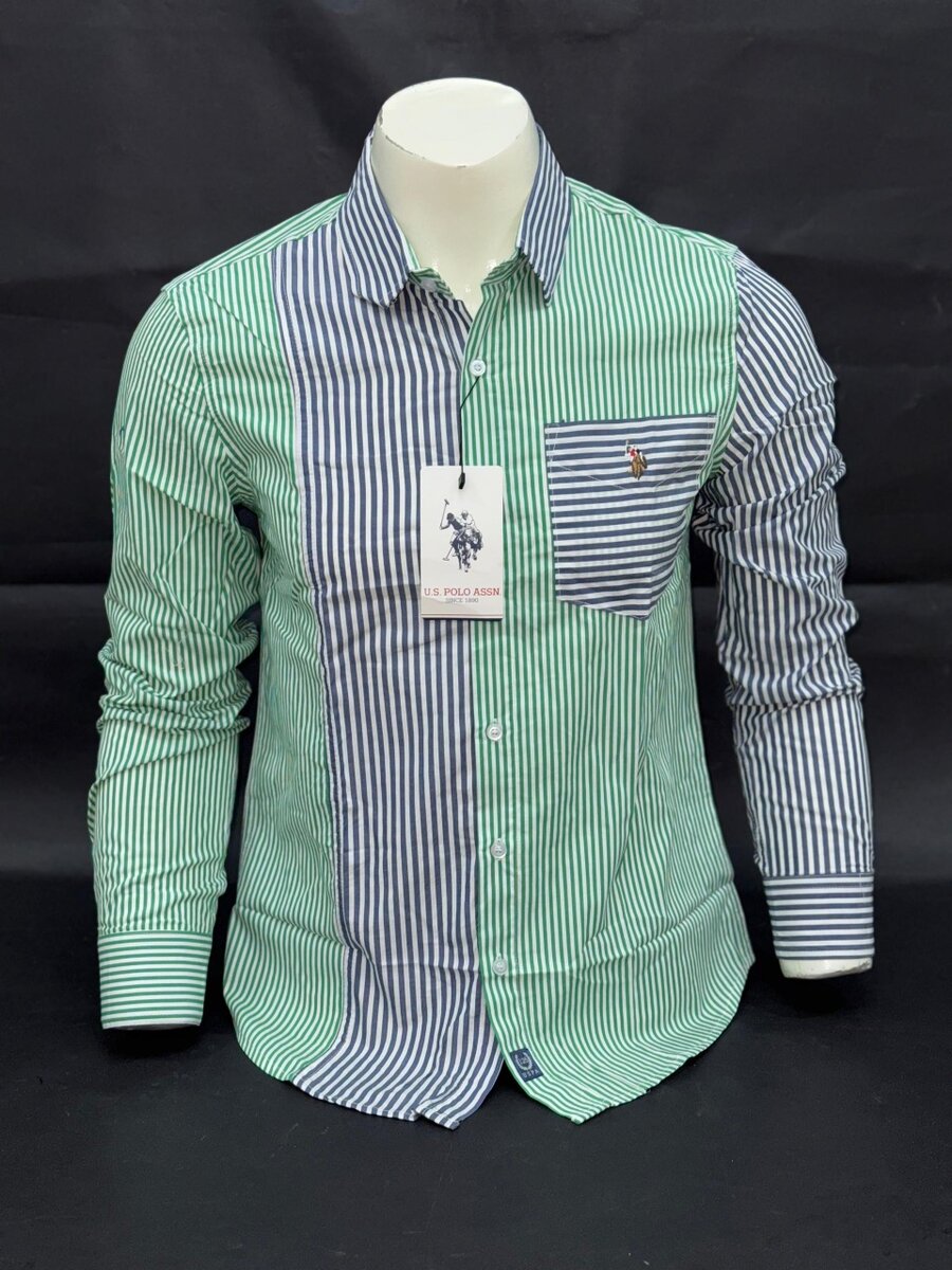 Chemise décontractée rayée