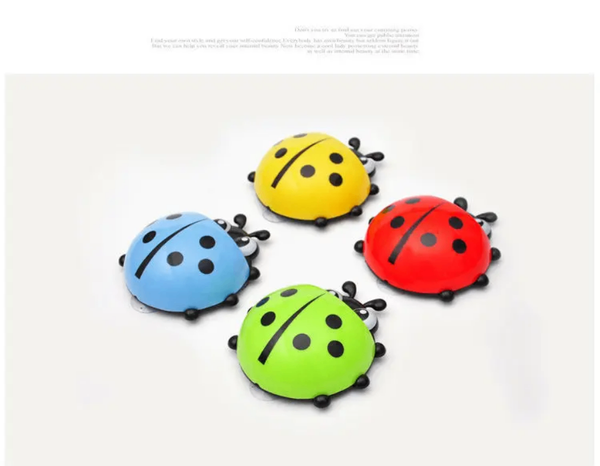 Porte-brosses à dents coccinelle