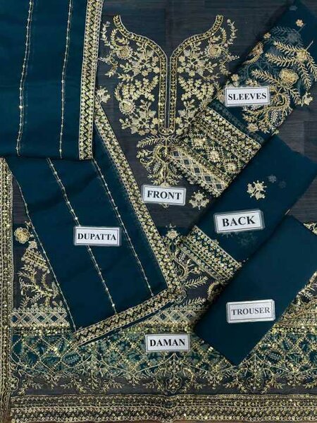 3 Pcs Unstitched Women Suit