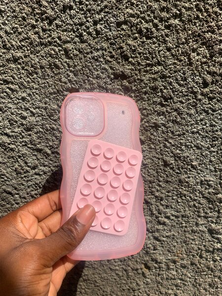 Coque téléphone rose antichoc