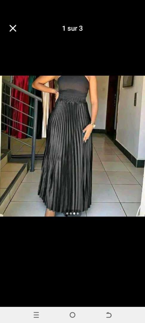 Jupe Longue Plissée Élégante