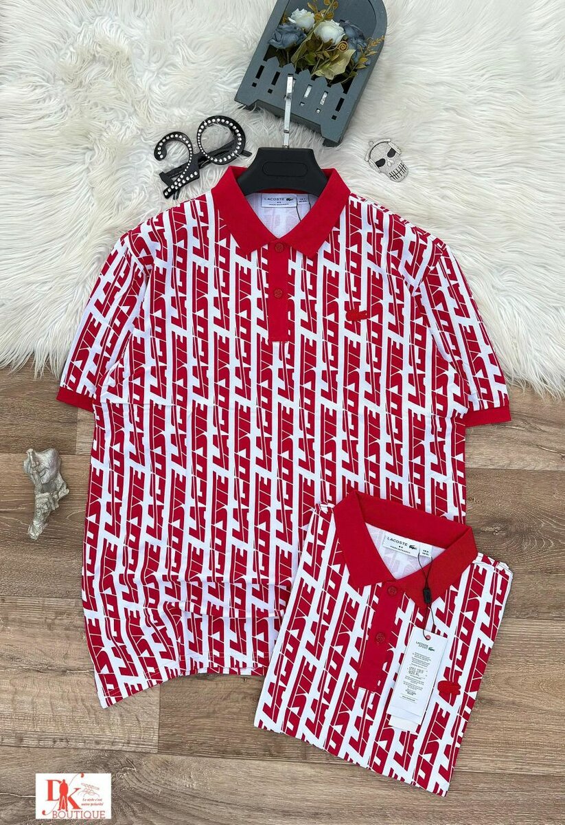 Polo tendance motifs géométriques