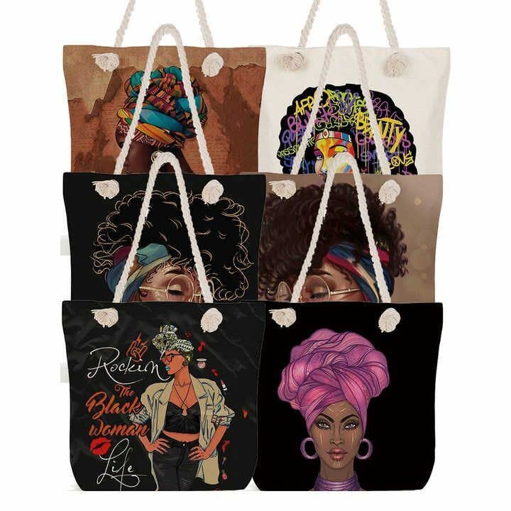 Tote Bags Afro Art Femme