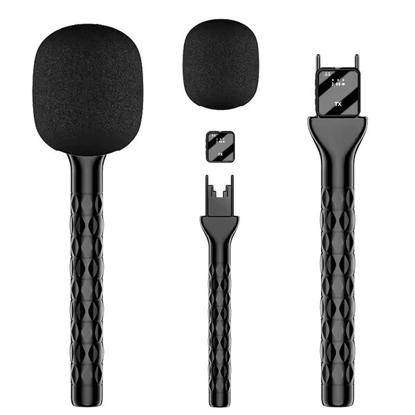 Tige pour microphone d'entrevu