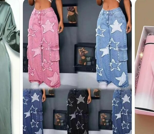 Jupes jeans étoiles tendance
