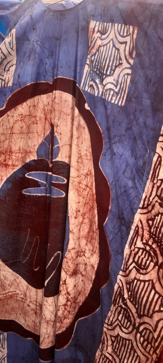 Robe en tissu imprimé