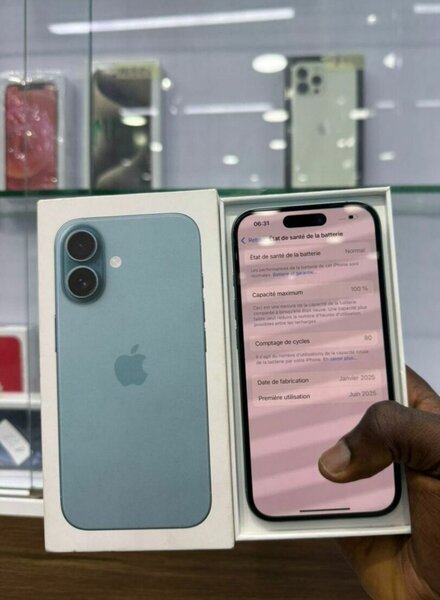 iPhone 16 Bleu Nouveau Modèle