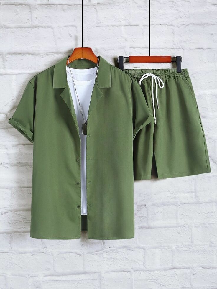 Ensemble chemise et short homme