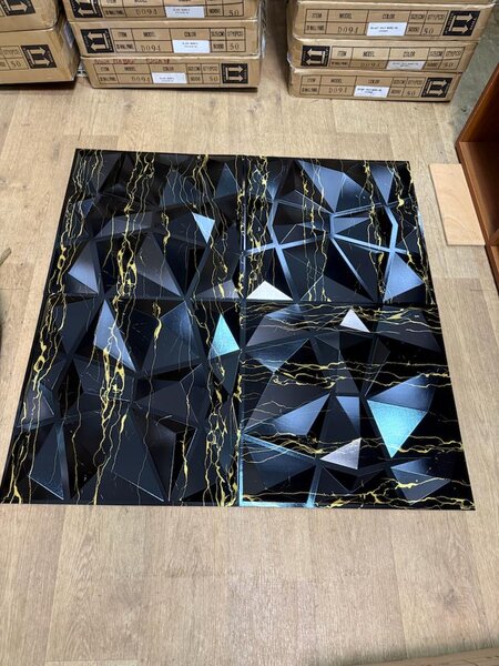 Carrelage mural 3D géométrique