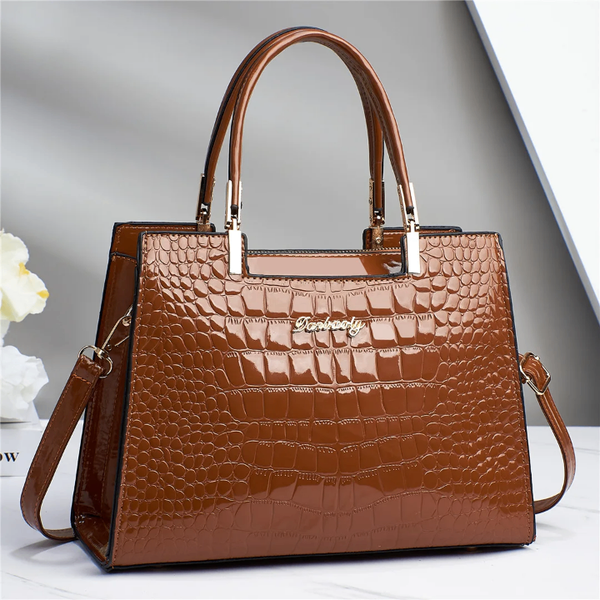 Sac à Main Luxe Croco Femme