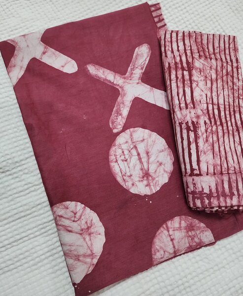 Tissu Africain Batik Rose