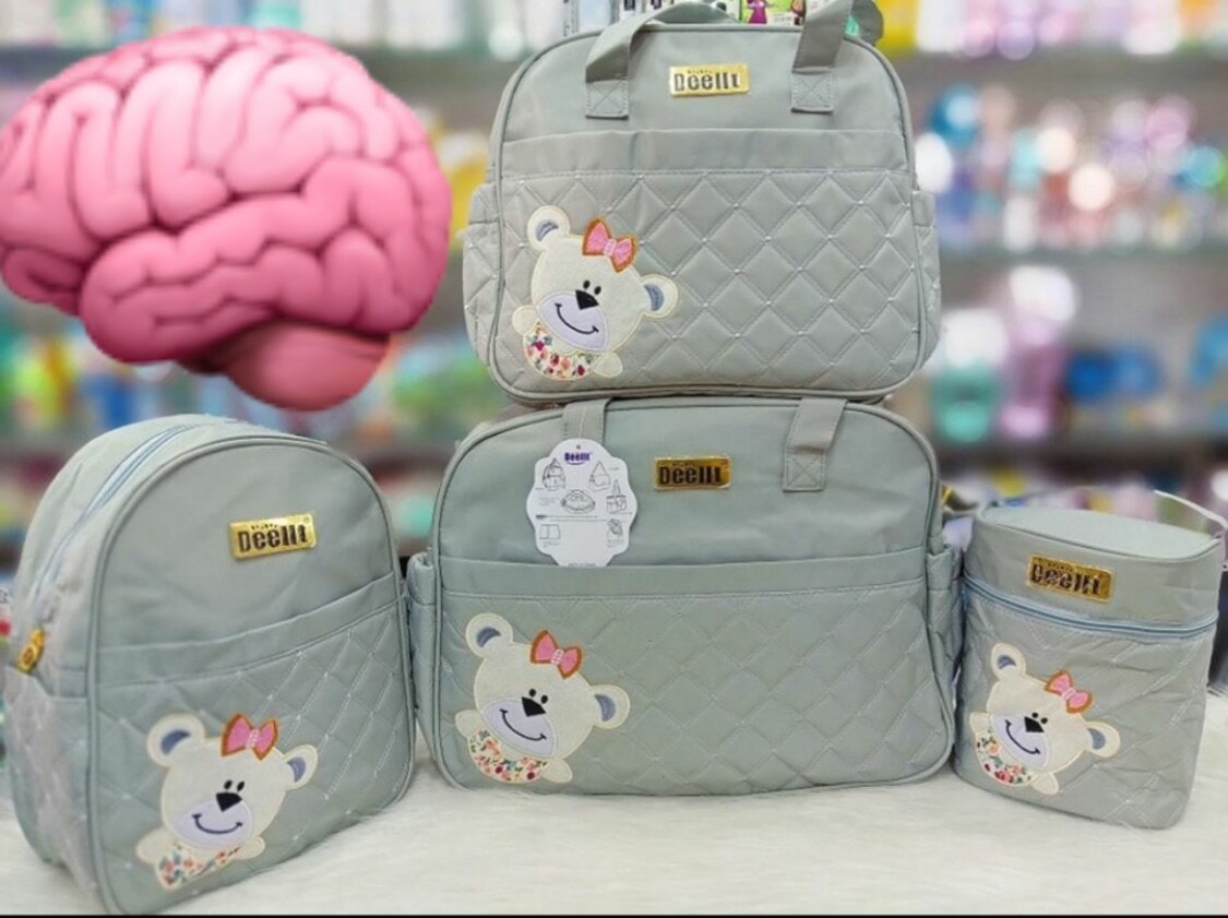 Teddy Bear Diaper Bag Set