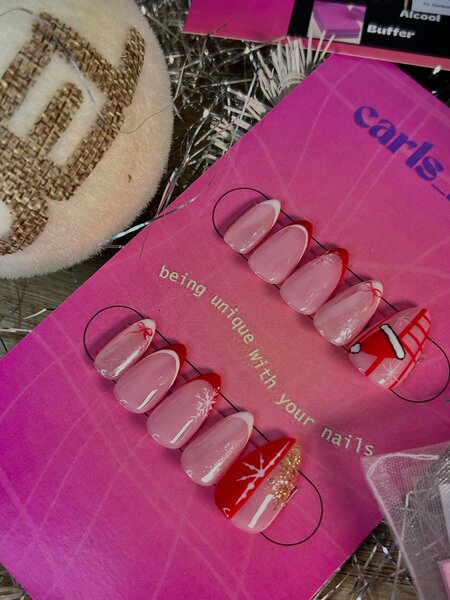 Festive Press-On Nails