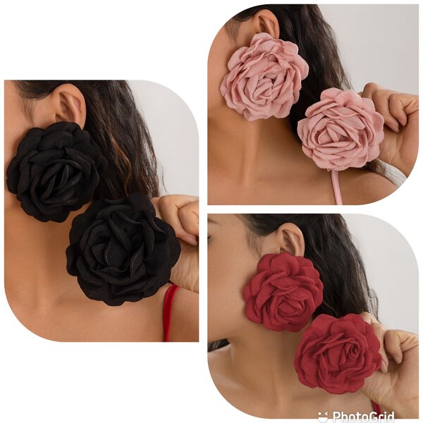 Ladies flower earrings