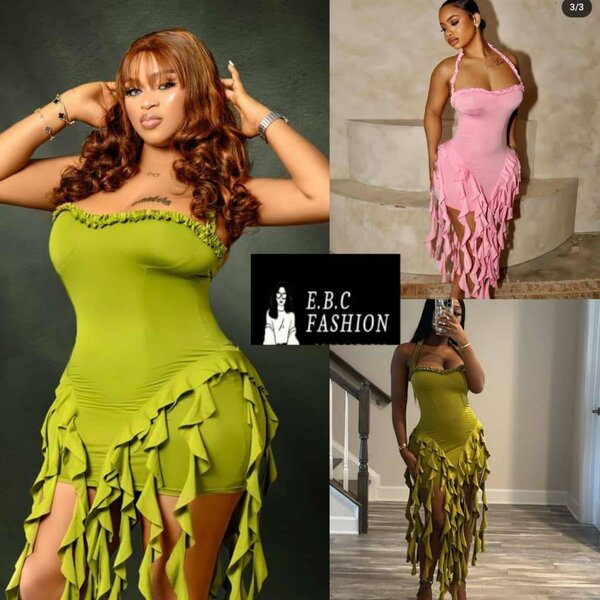 Robe à volants glamour