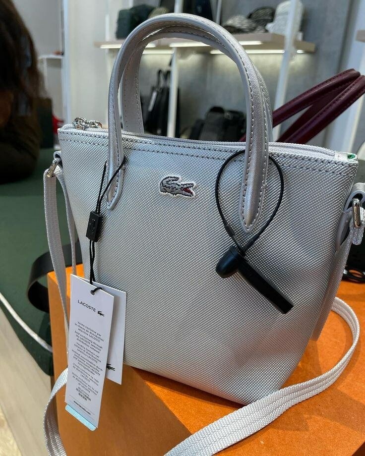 Sac à Main Lacoste Argenté