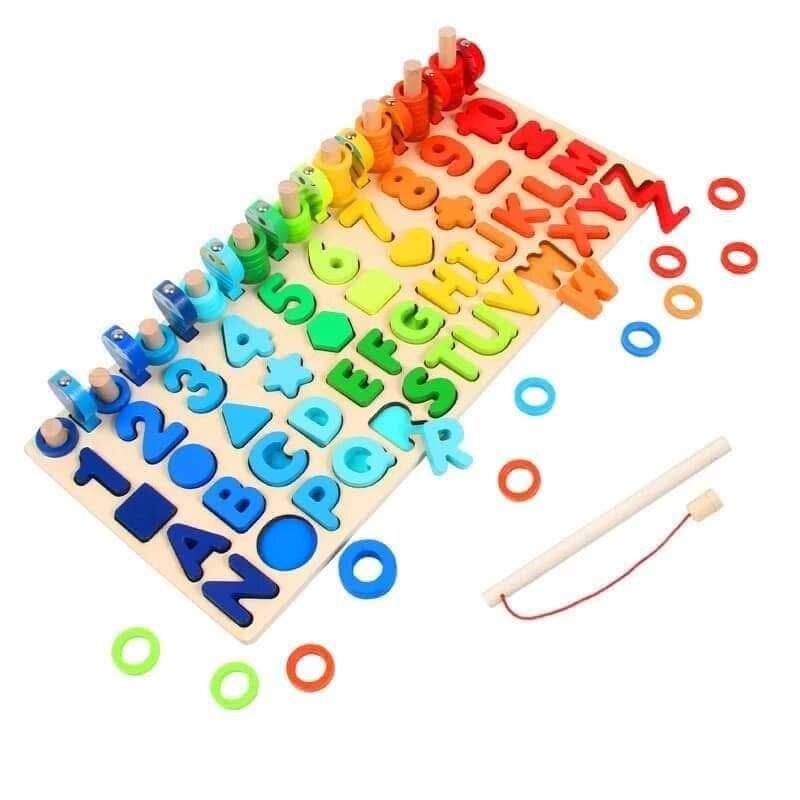 Puzzle éducatif bois chiffres