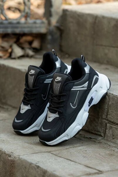 Baskets noires stylées homme