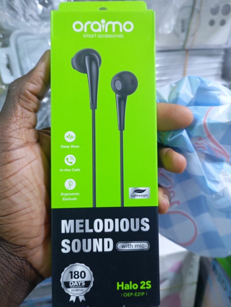 Écouteurs Stéréo Oraimo avec Micro