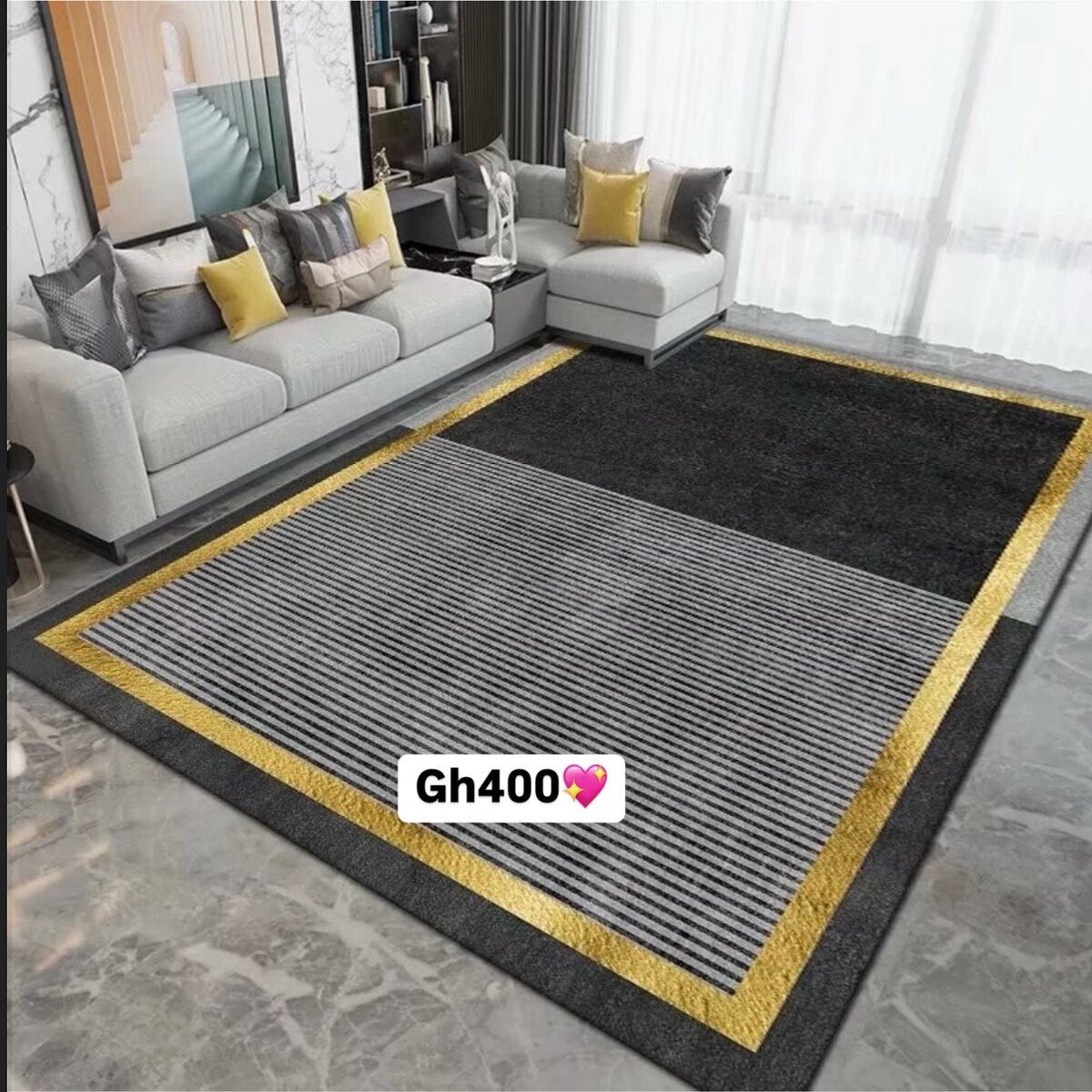 Beautiful and cozy patterned carpet