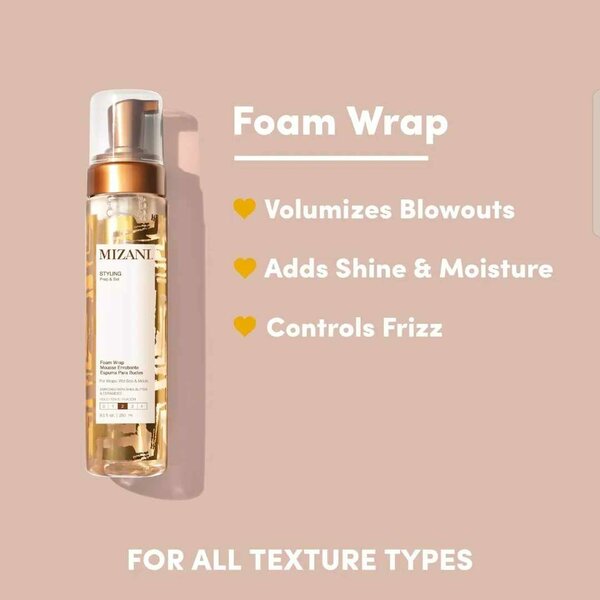 Mizani Styling Foam Wrap Mousse Enrobante Prep Set 250Ml