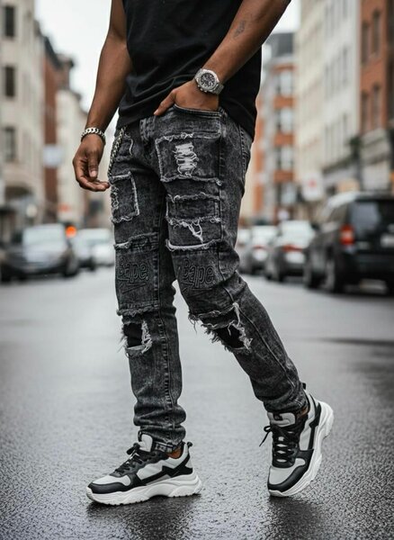 Jeans déchirés pour homme