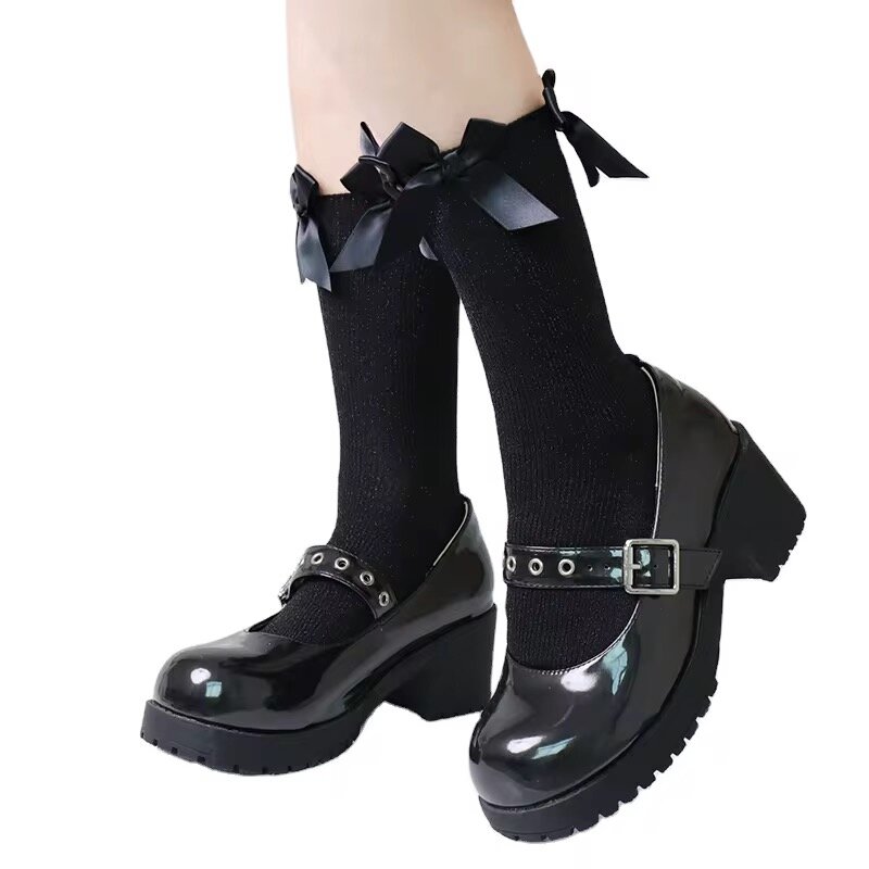 Chaussettes avec Nœud Élégant