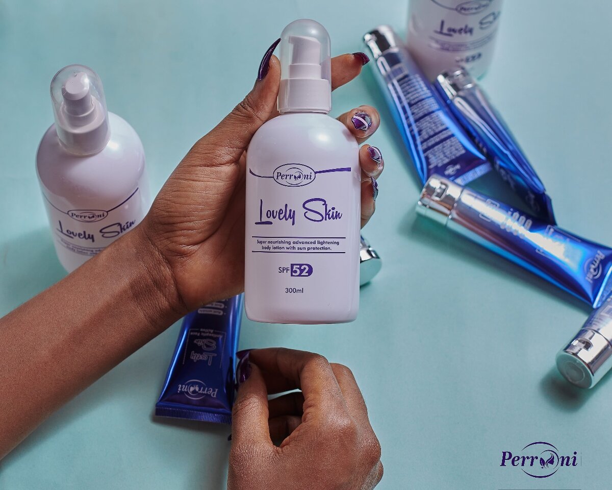 Lovely skin brightening body lotion.