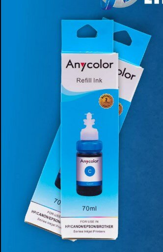 REFILL INK ANYCOLOR Cyan 70ml