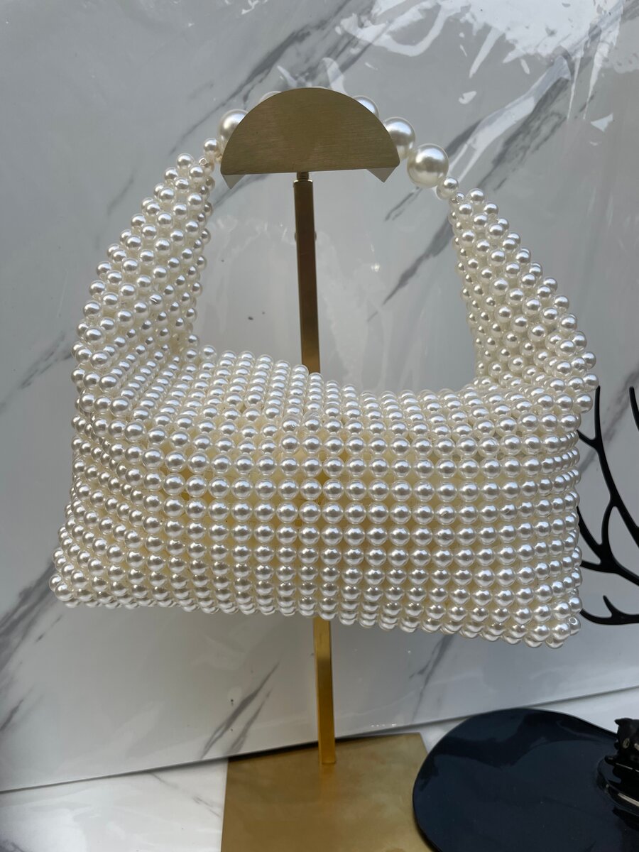 Sac à main en perles colorées