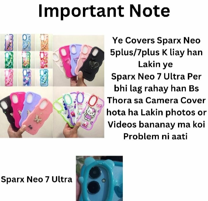 Sparx Neo 7 Ultra /Neo 5 Plus /Neo 7 Plus Back Cover Case Fo